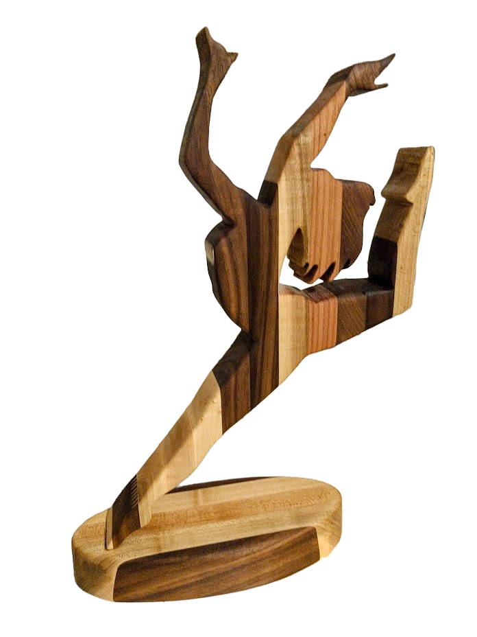 Wood sculpture — dancer