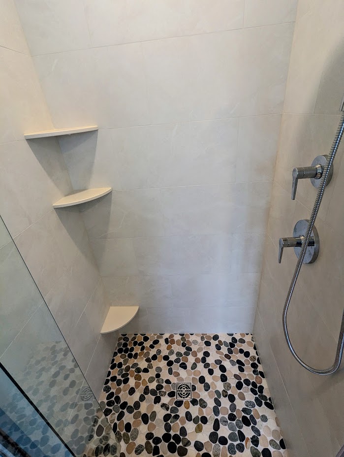 Shower tile work